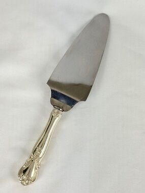 Vintage 1940 Weidlich Ancestry Sterling Silver Cake Pie Server Stainless Blade
